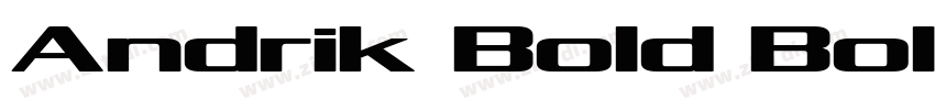 Andrik Bold Bold字体转换